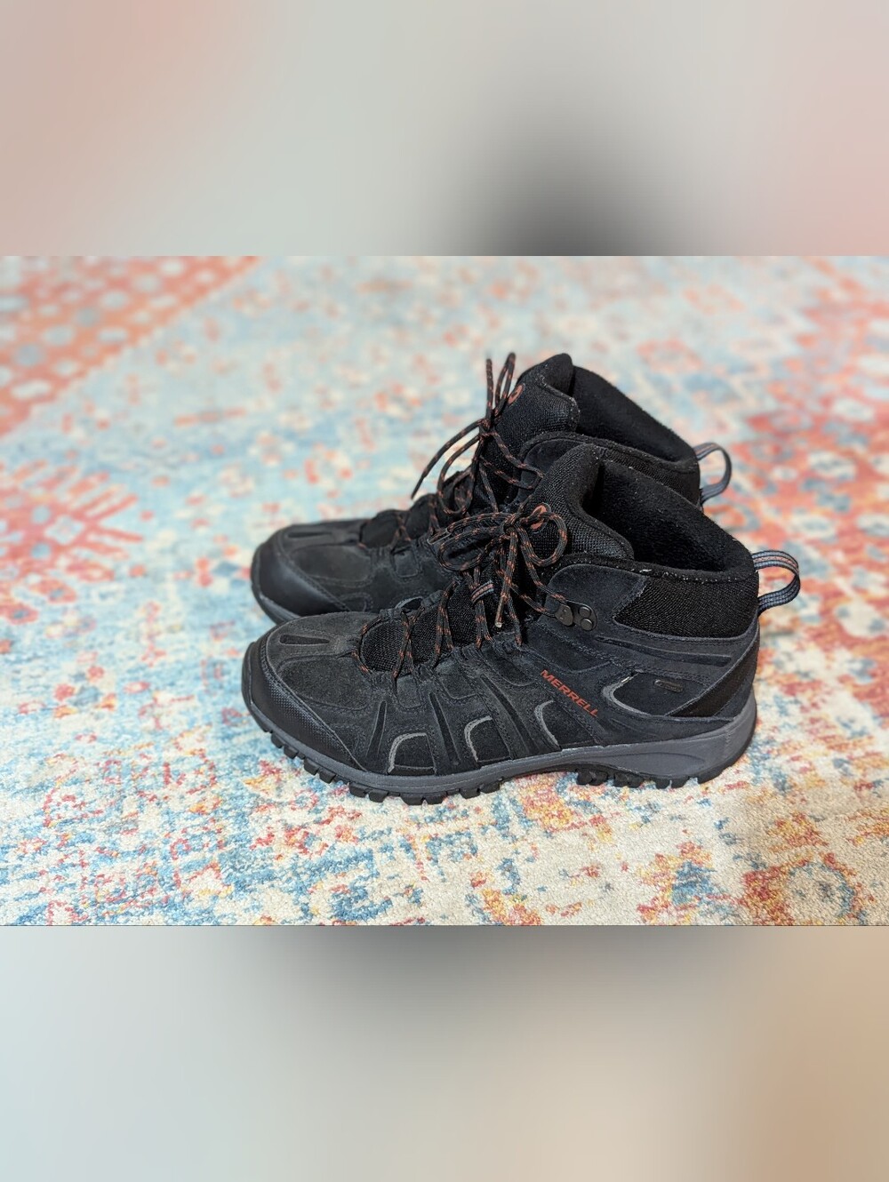 Merrell Mens 13 M Phoenix 2 Mid Thermo Waterproof Boots Black Hiking Snow